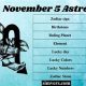November 5 Zodiac: Scorpio Personality & Traits | Astrology Inaction: Discover the Hidden Power of the Stars