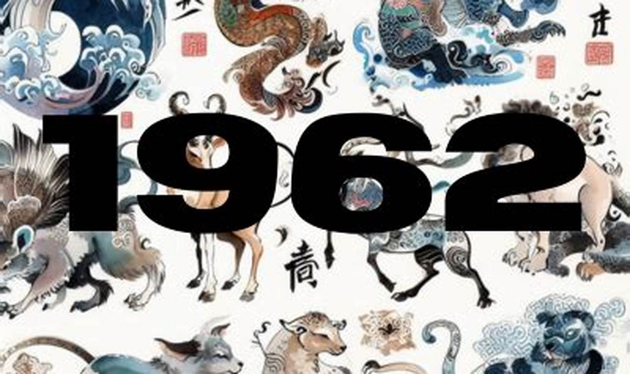 1962 Chinese Zodiac Year of the Water Tiger